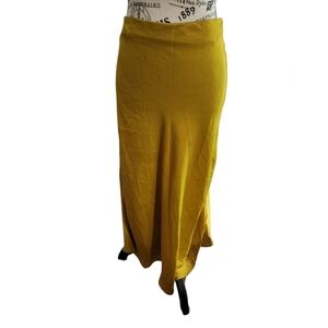 Cotton On Maxi Yellow Trumpet Skirt Resort Wear